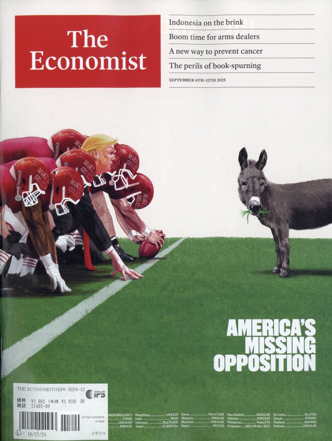 The Economist 2025年 9/12号 [雑誌]/日販アイ・ピー・エス