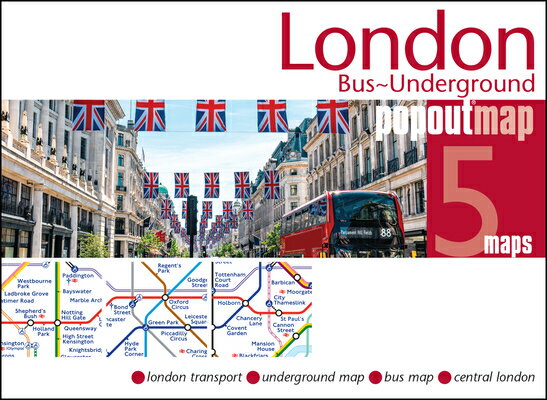 London Bus & Underground Tube Popout Map/POP OUT/Popout Maps