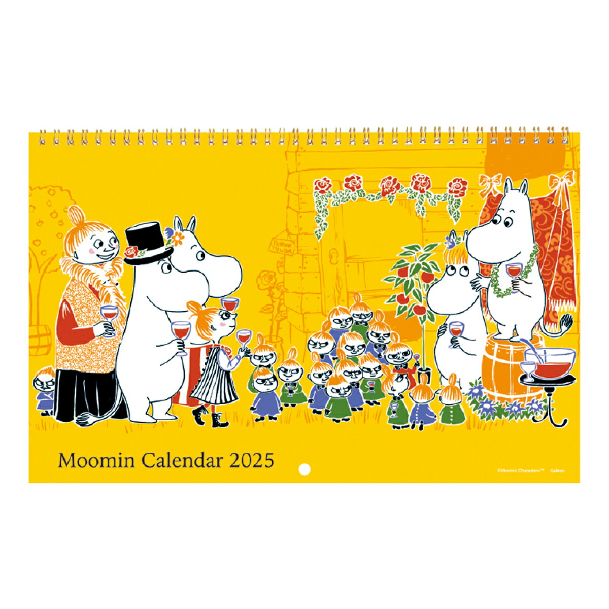 ムーミンリング壁かけカレンダー ２０２５/Ｇａｋｋｅｎ/トーべ・ヤンソン