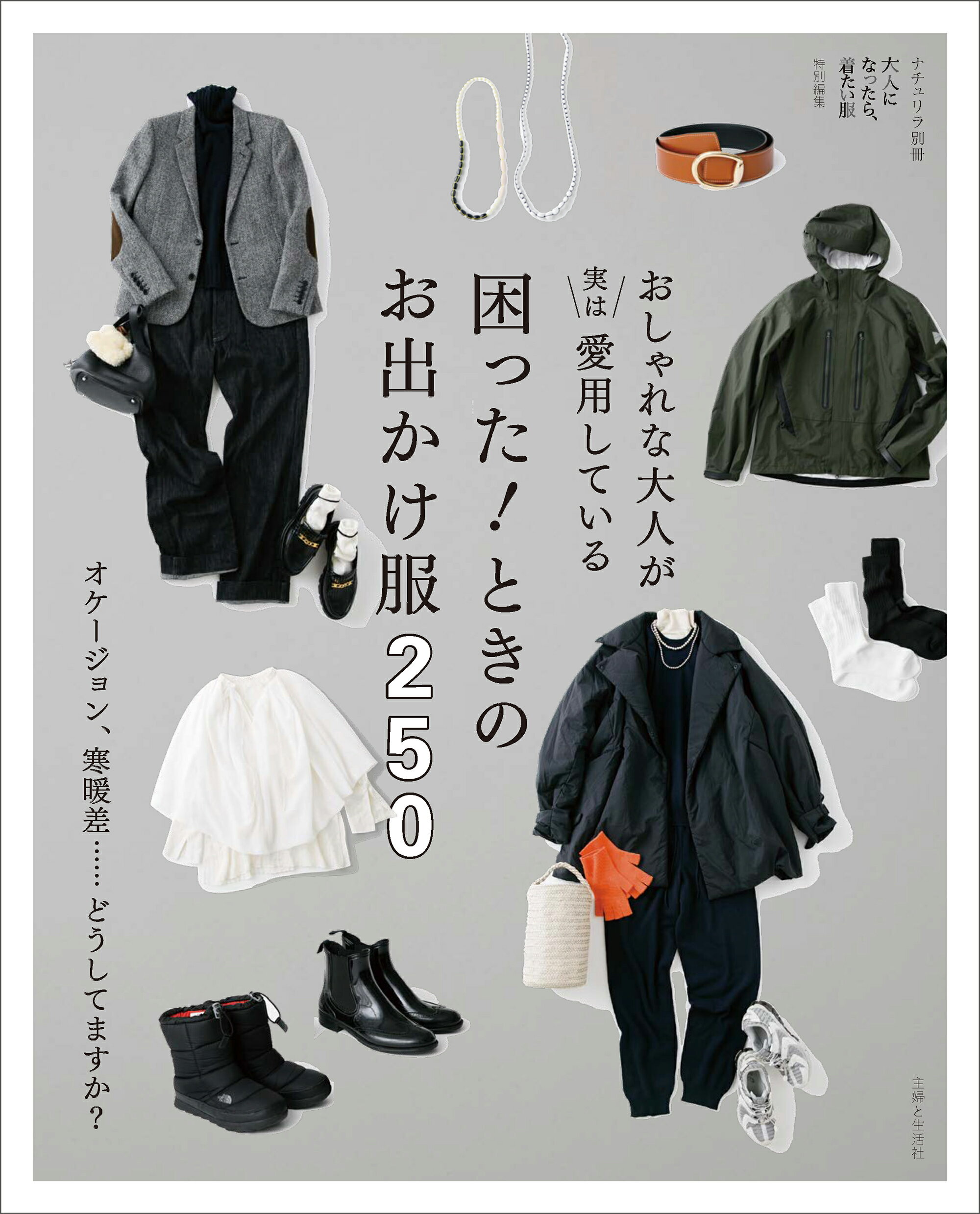 おしゃれな大人が実は愛用している困った！ときのお出かけ服２５０ オケージョン、寒暖差・・・どうしてますか？/主婦と生活社
