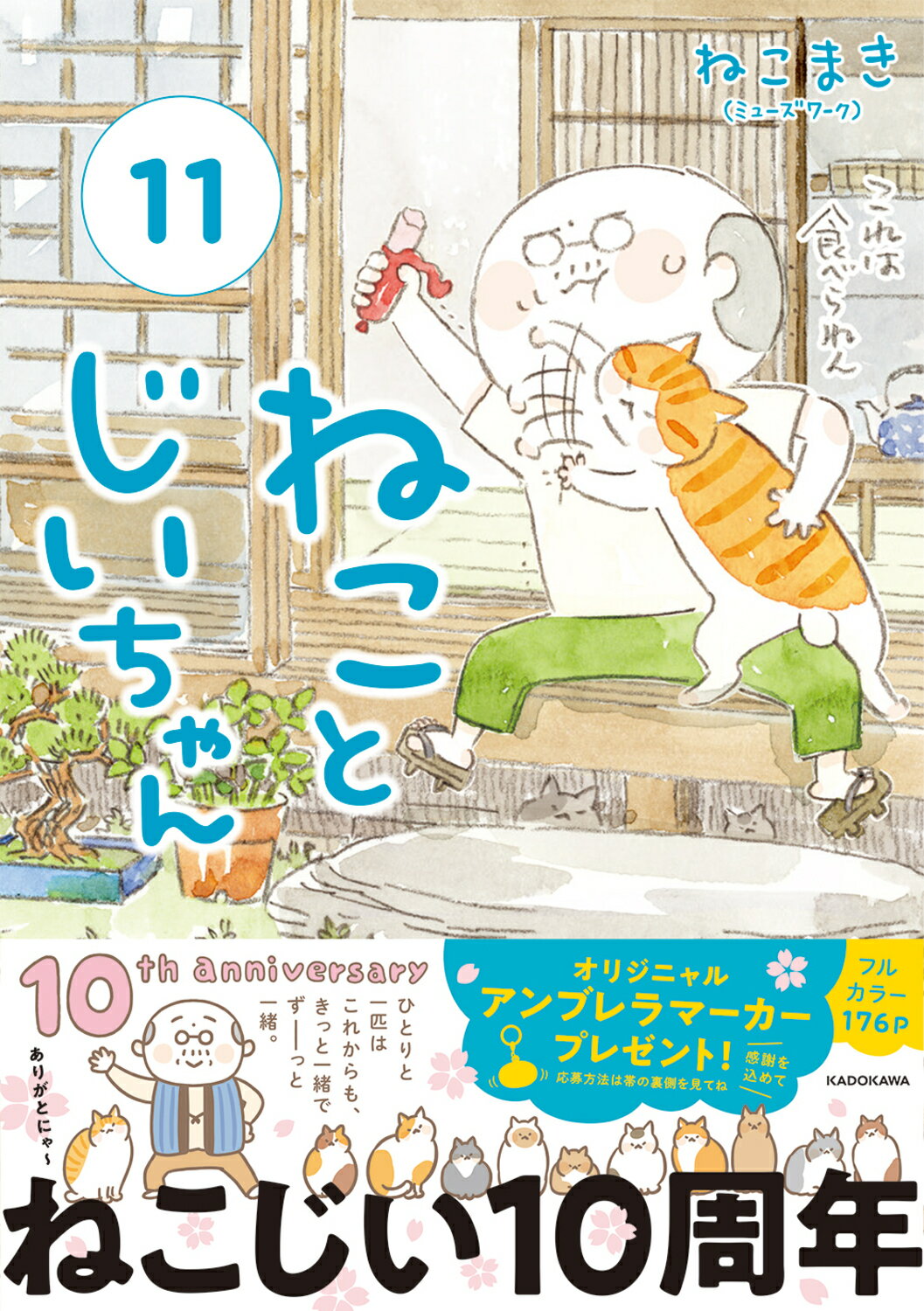 ねことじいちゃん １１/ＫＡＤＯＫＡＷＡ/ねこまき