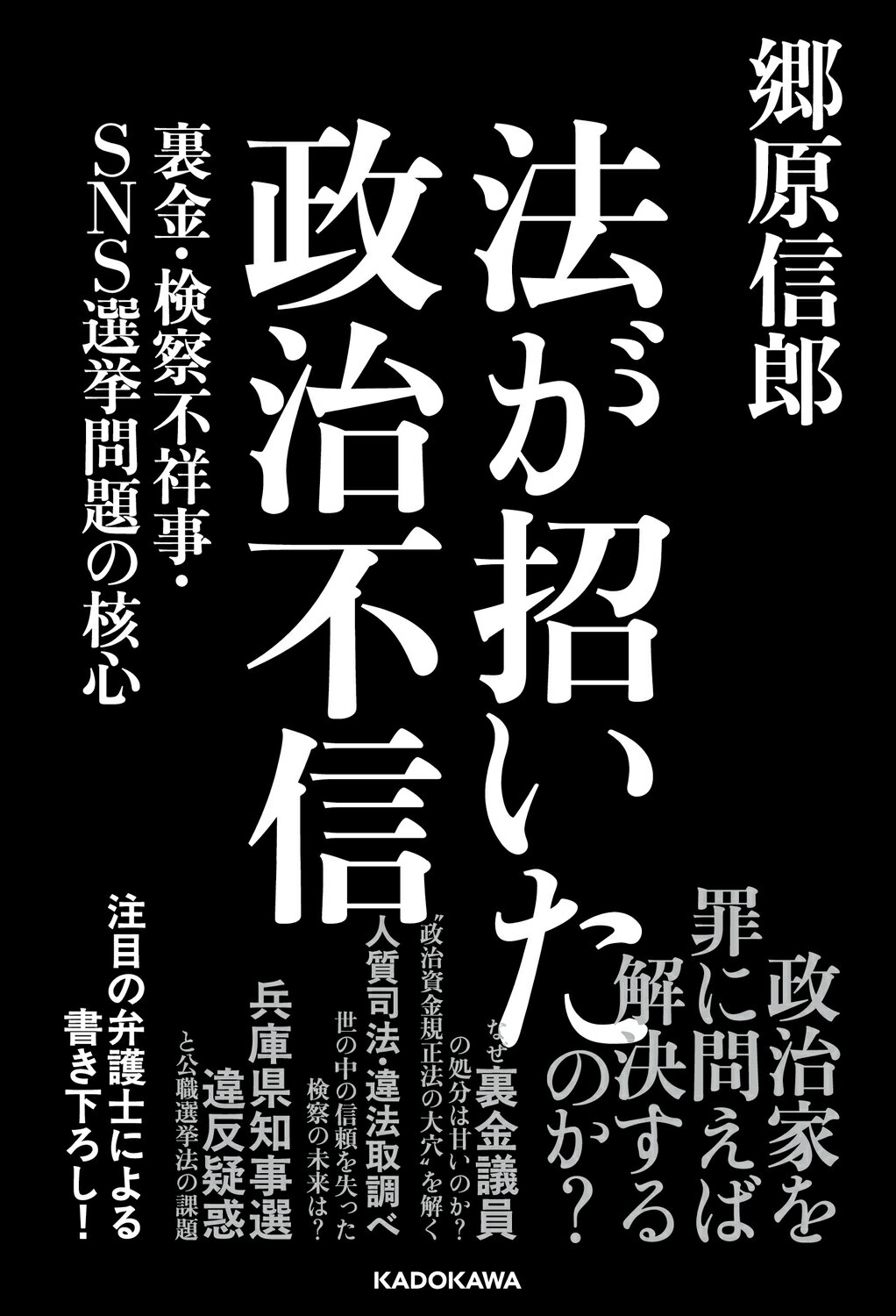 法が招いた政治不信　裏金・検察不祥事・ＳＮＳ選挙問題の核心/ＫＡＤＯＫＡＷＡ/郷原信郎