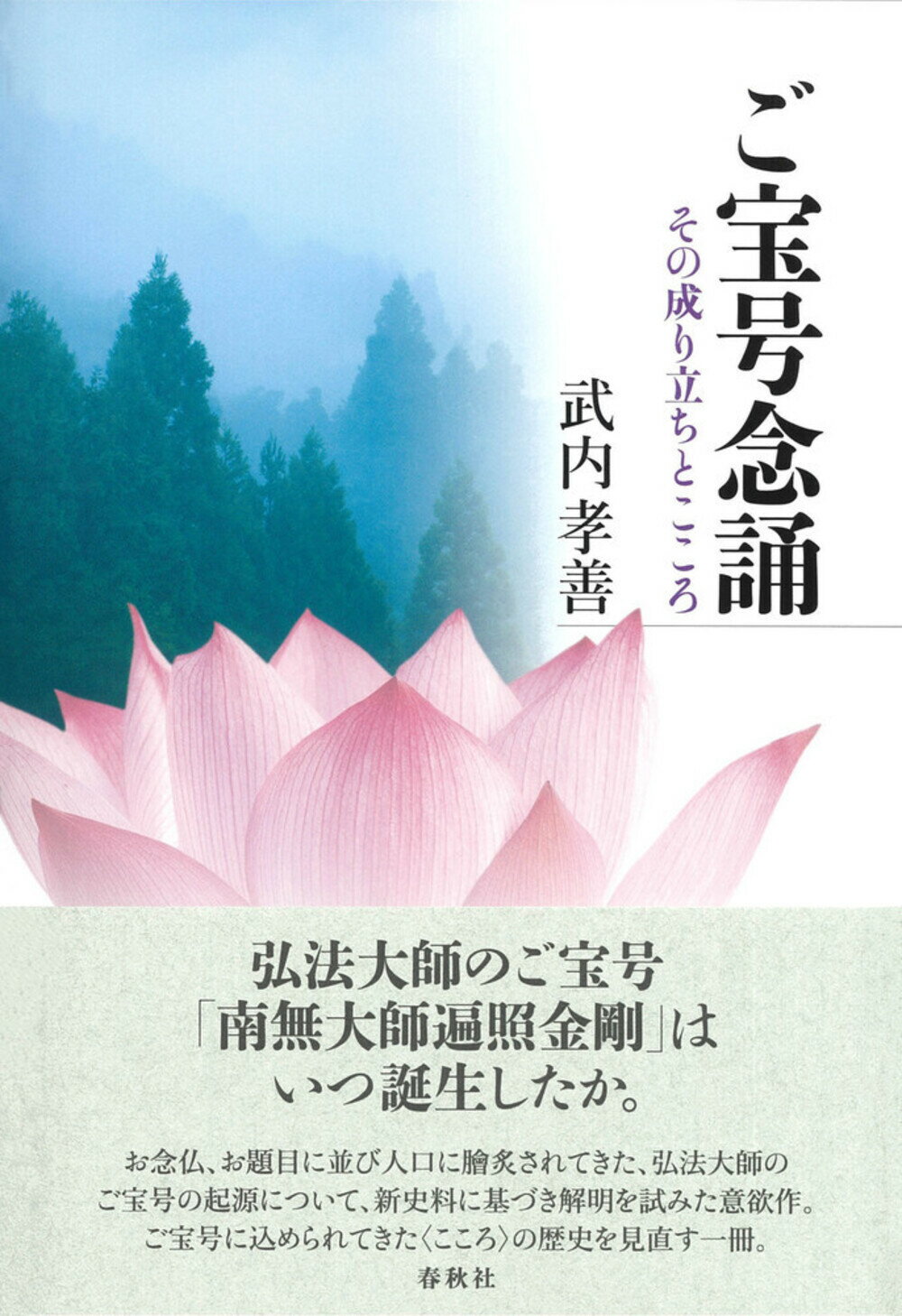 ご宝号念誦 その成り立ちとこころ/春秋社（千代田区）/武内孝善
