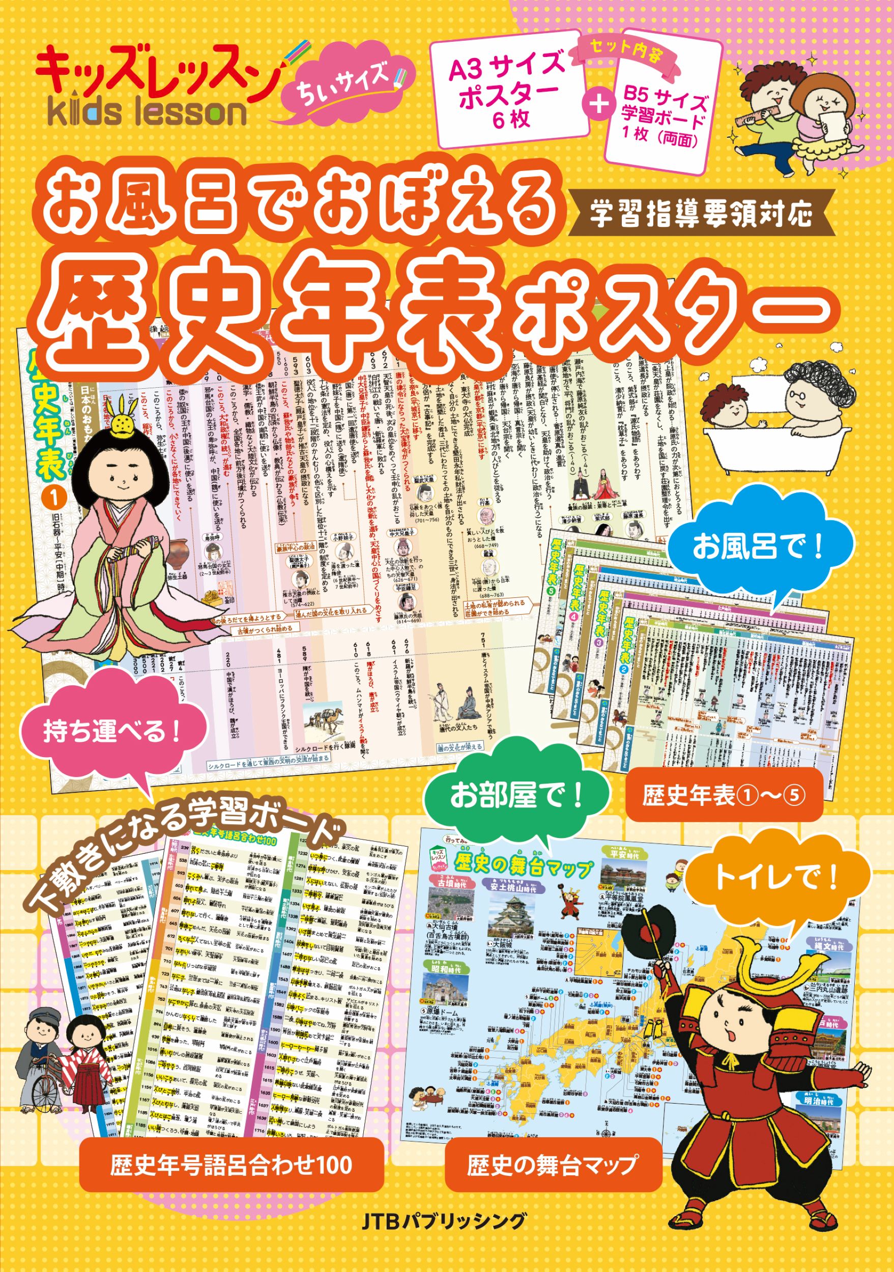 お風呂でおぼえる歴史年表ポスター/ＪＴＢパブリッシング