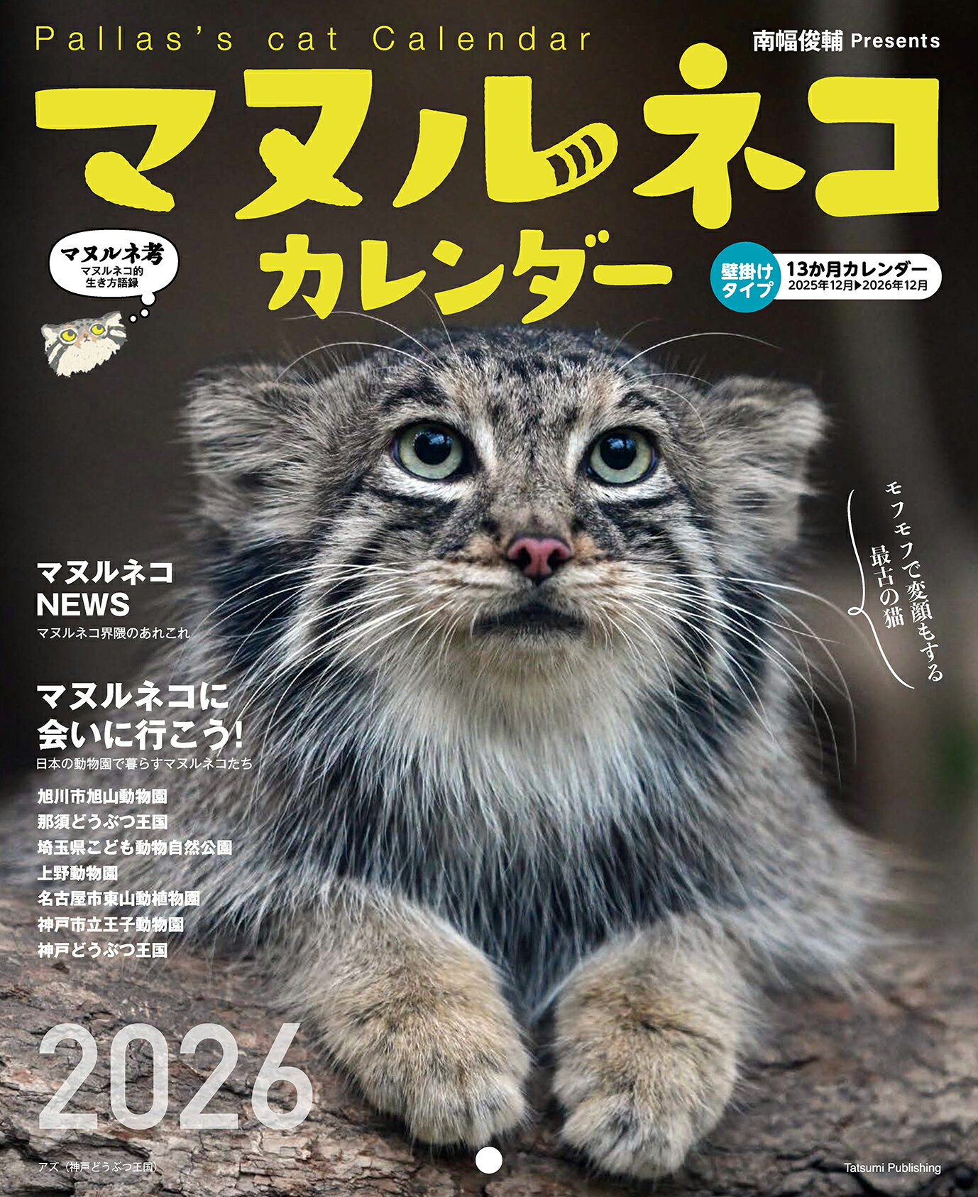 マヌルネコカレンダー ２０２６/辰巳出版/南幅俊輔