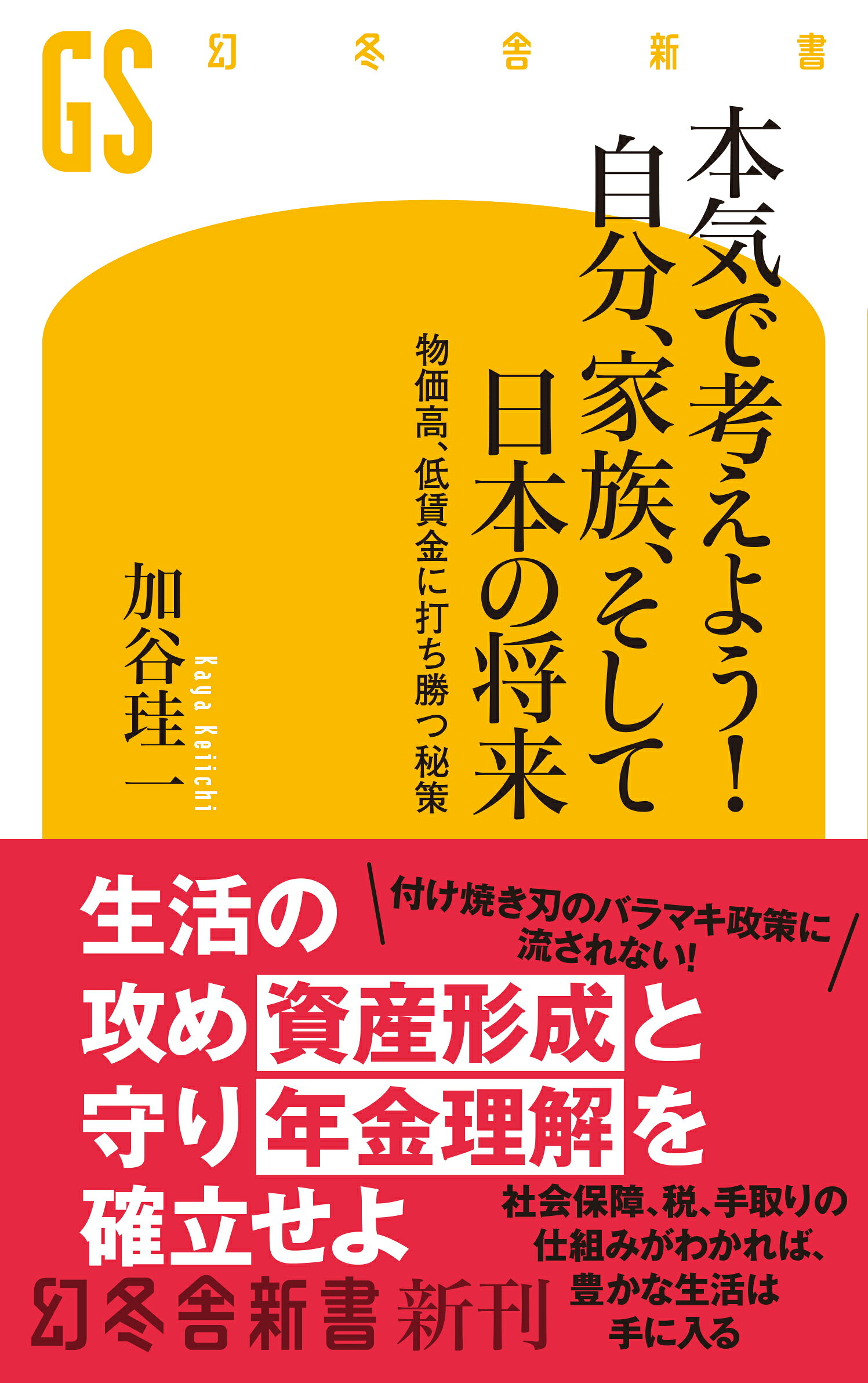 本気で考えよう！自分、家族、そして日本の将来 物価高、低賃金に打ち勝つ秘策/幻冬舎/加谷珪一