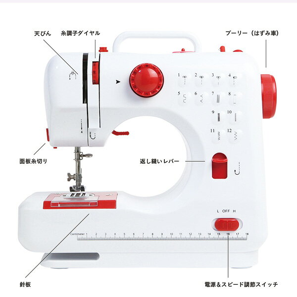 楽天市場】SIS SIS コンパクト電動ミシン FHSM-505B PINK | 価格比較