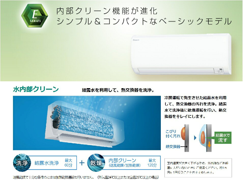 楽天市場】ダイキン工業 DAIKIN エアコン E F22XTES-W | 価格比較