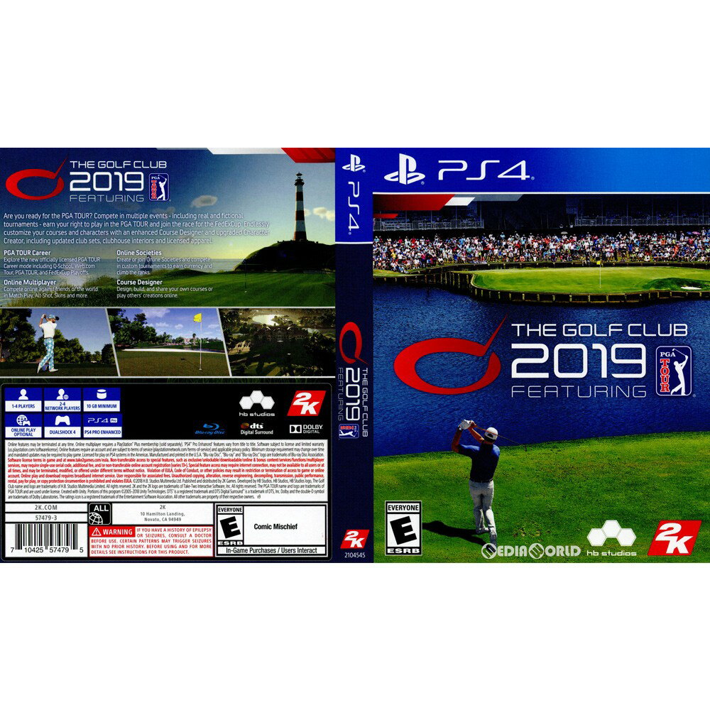 The Golf Club 2019 Featuring PGA Tour PS4knのパッケージ画像