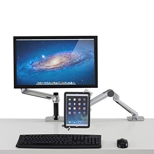 エルゴトロン　施錠付タブレットマウント　タブレットホルダー Tablet Holder for Monitor Arm | Convert Mount to Securely Hold Tablet