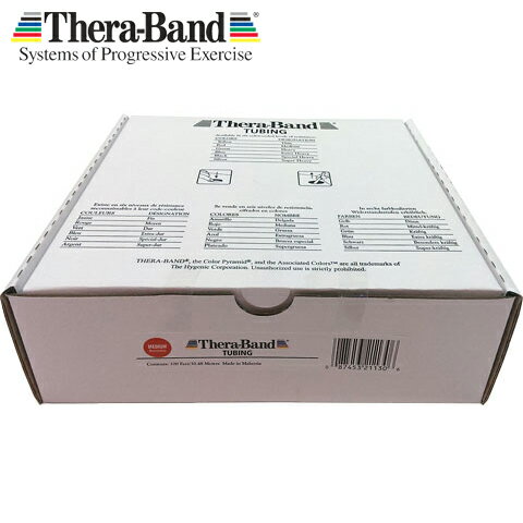 セラチューブ 合計3  100フィート 巻/赤・レッド ミディアム thera-band セラバンド