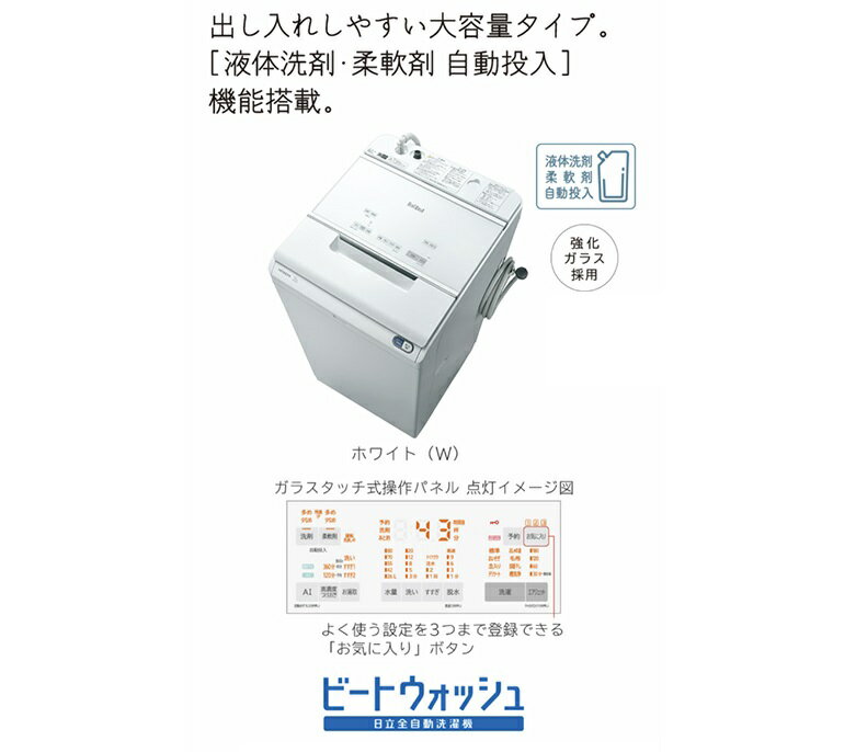 楽天市場】日立グローバルライフソリューションズ HITACHI 全自動洗濯
