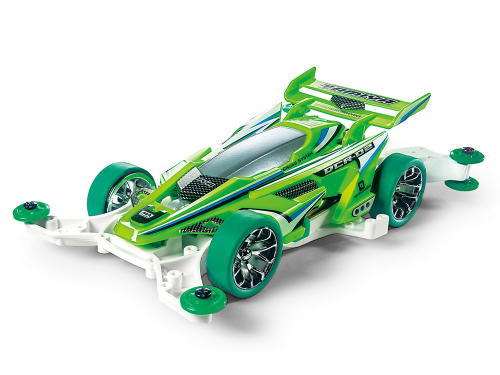 ミニ四駆特別企画（マシン）ＤＣＲ−０２（デクロス−０２）蛍光グリーンスペシャル（ＭＡシャーシ）