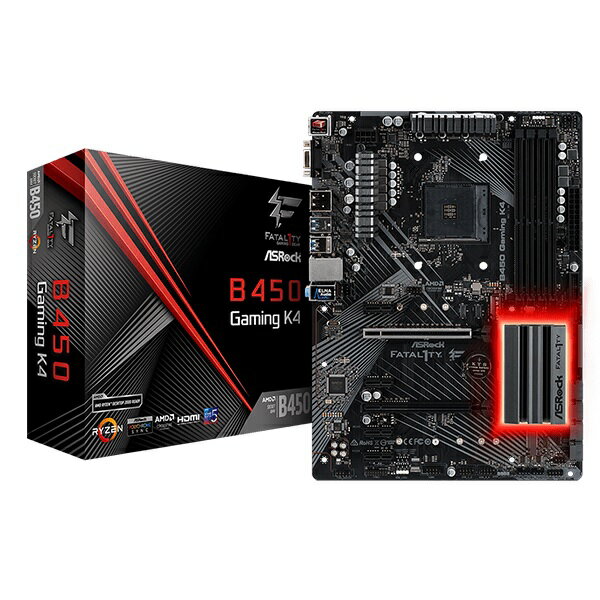 ASRock マザーボード FATAL1TY B450 GAMING K4
