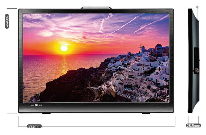 楽天市場】ダイアモンドヘッド OVER TIME 17.1インチ ポータブルテレビ