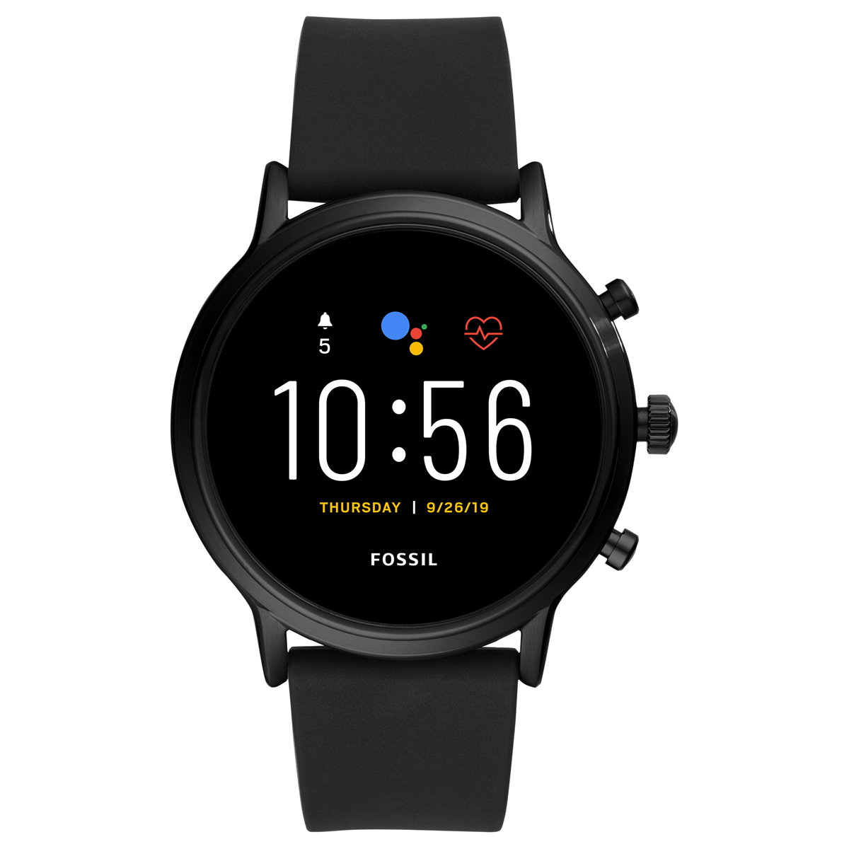 その他 FOSSIL - FOSSIL JULIANNA HR BLACK STAINLESS ST Fossil Women's Julianna HR Smartwatch Band, Titan Black-Tone