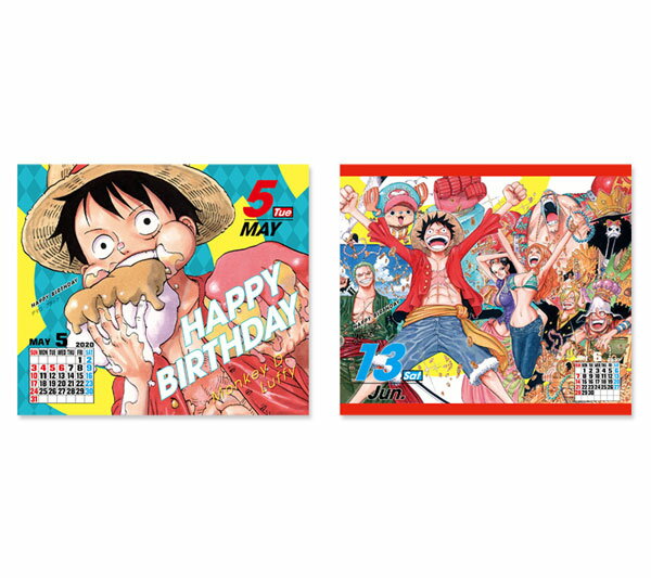 ワンピース コミックカレンダー特製缶入り日めくりカレンダー 2020① 開封品 ONE PIECE』コミックカレンダー2020特製缶入り 日めくり