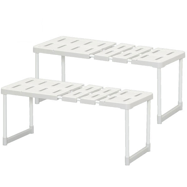 伸縮押入れ整理棚 SOR-370*2 グレー(2コ入)