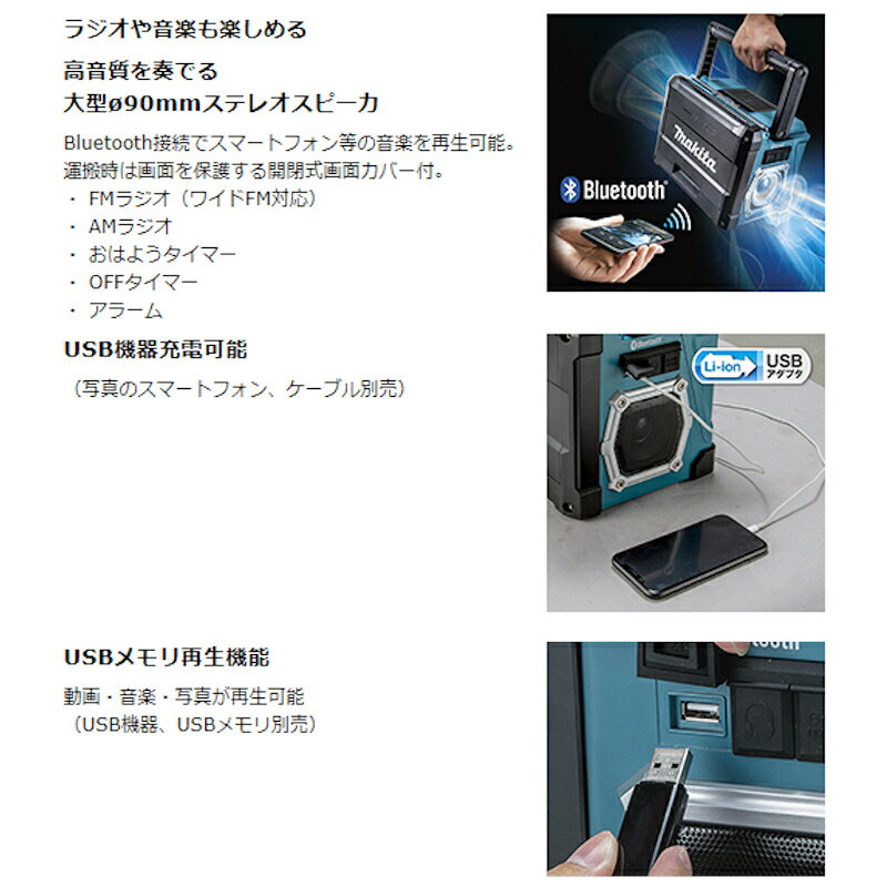 makita 充電式ラジオ付テレビ TV100