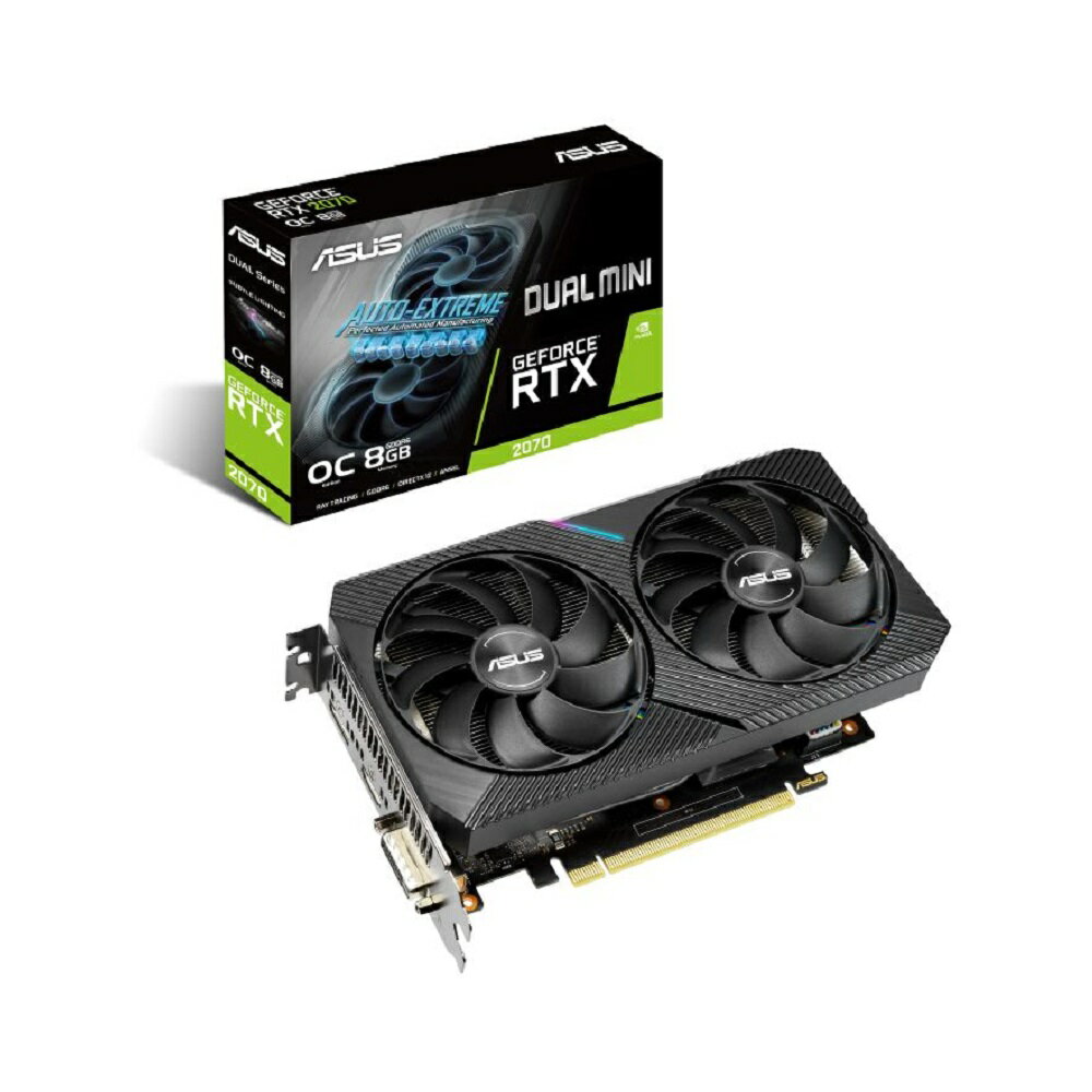 ASUS グラフィックボード DUAL-RTX2070-O8G-MINI