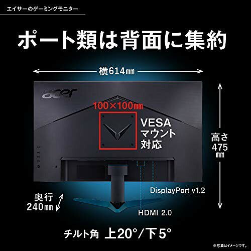 楽天市場】日本エイサー acer ゲーミングモニター ACER VG271UPBMIIPX