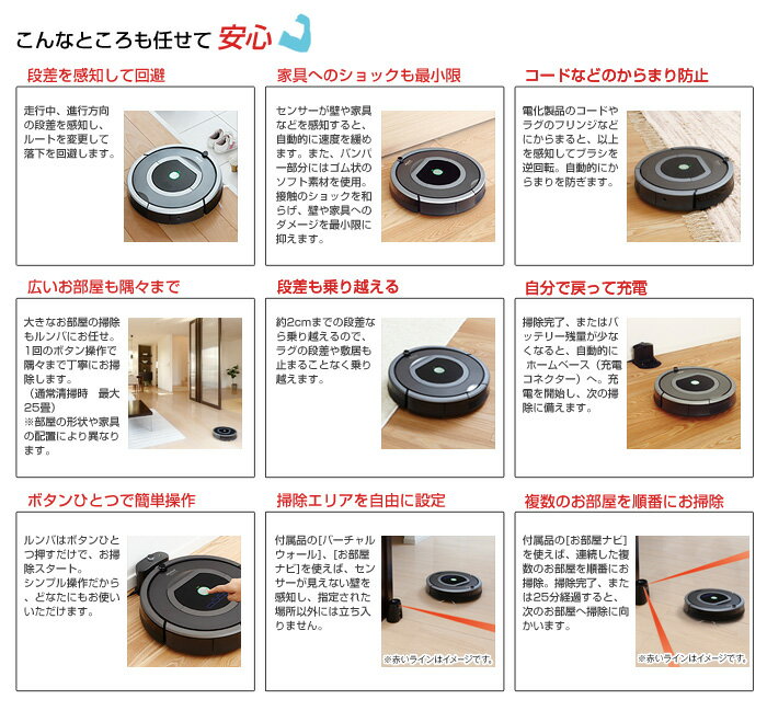 楽天市場】IROBOT ロボット掃除機 ルンバ 770 | 価格比較 - 商品価格ナビ