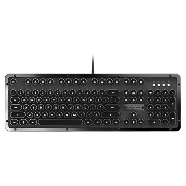 Teclado mecânico retroiluminado Azio retro clássico