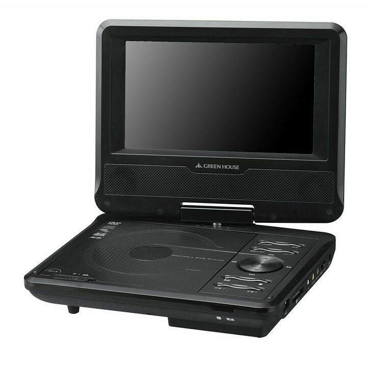 GREENHOUSE ポータブルブルーレイディスクプレーヤー　GH-PBD11Z spot | GH-PBD11Z-BK | GREEN HOUSE グリーンハウス