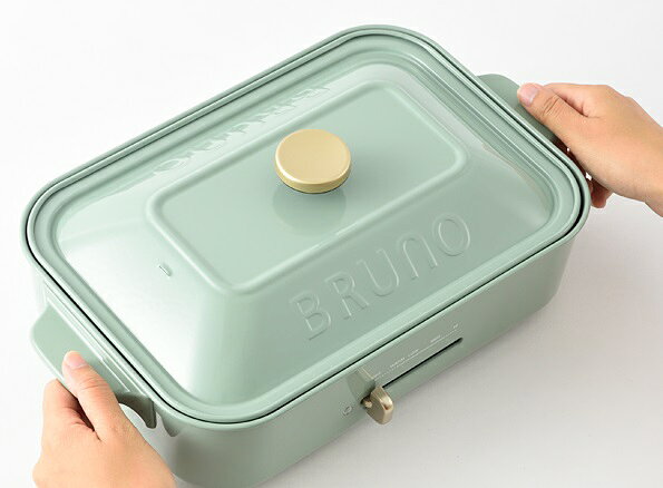 楽天市場】BRUNO BRUNO コンパクトホットプレート スモーキーグリーン