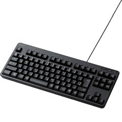 ELECOM 有線コンパクトキーボード メンブレン式 TK-FCM103XBK