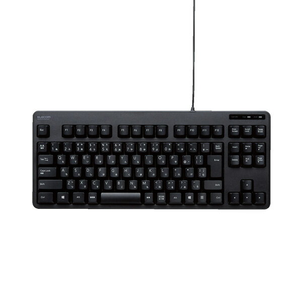 ELECOM 有線コンパクトキーボード メンブレン式 TK-FCM103XBK
