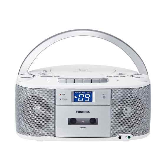 東芝CDラジオカセットレコーダー　シルバー 東芝 オーディオ SD/USB/CDラジオカセットレコーダー シルバー TY