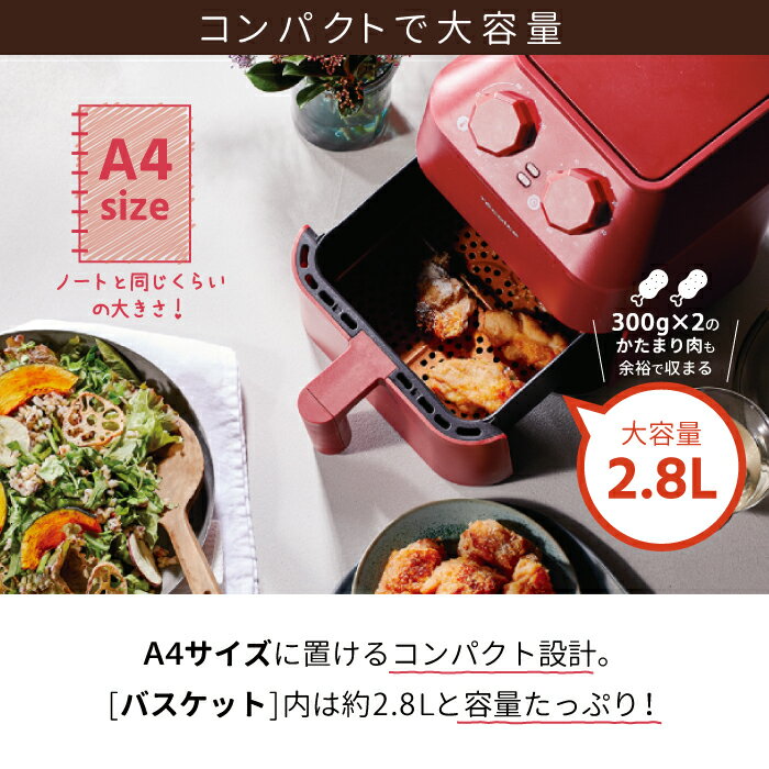 recolte エアーオーブン ノンフライヤー RAO-1(R)