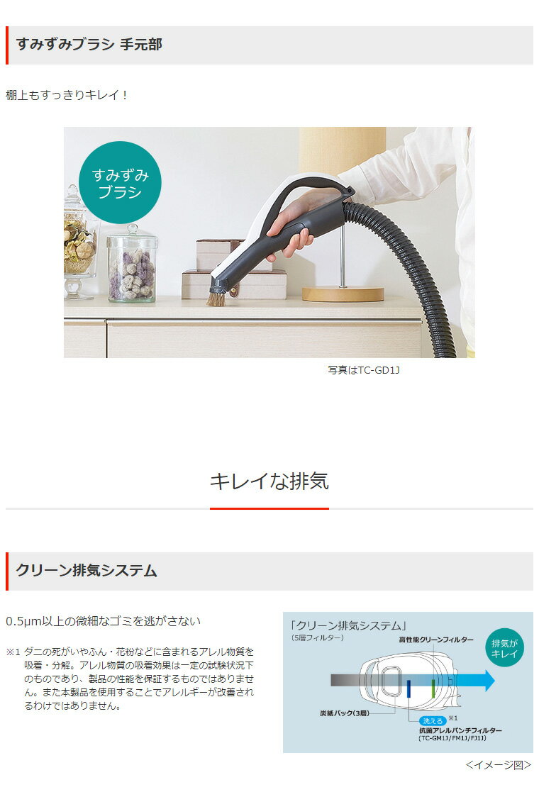 三菱電機 TC-FJ1J-W 紙パック式掃除機 2019年製 楽天市場】三菱電機 MITSUBISHI Be-K 紙パック式掃除機 TC-FJ1J-W