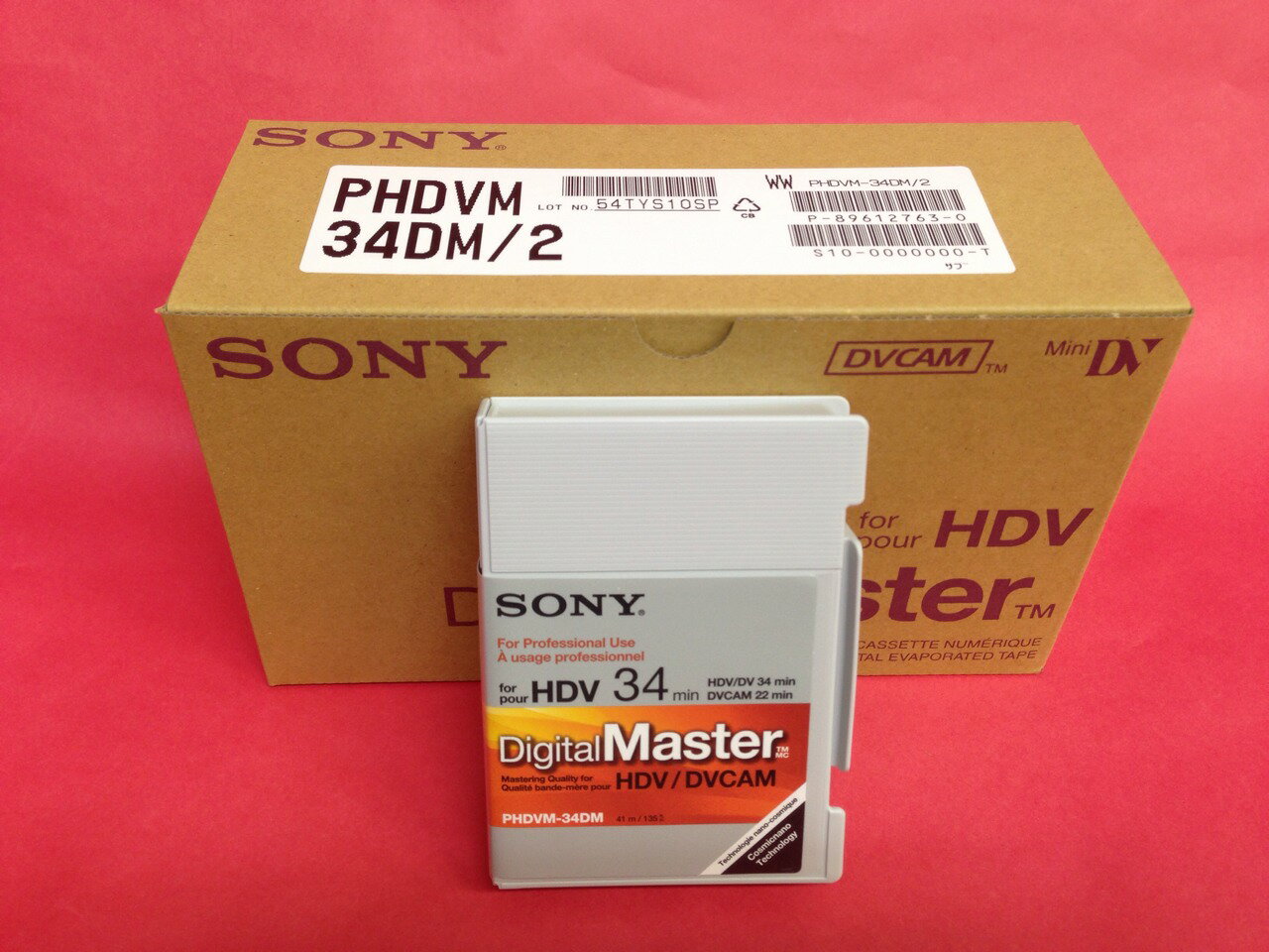 楽天市場】ソニーグループ SONY ミニHDV/DVCAMテープ PHDVM-63DM/2