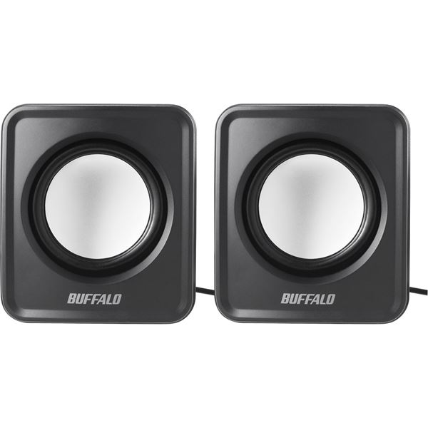 BUFFALO PC用スピーカー USB電源コンパクトサイズ BSSP100UBK
