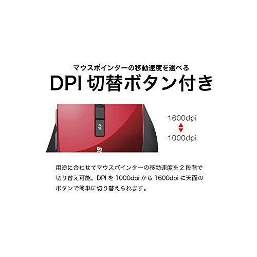 iBUFFALO BUFFALO ワイヤレスマウス 5ボタン BSMBW325WH