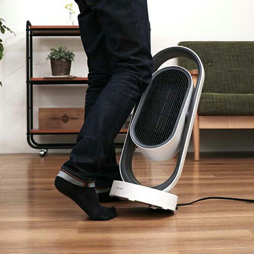 plus+more 3D セラミックヒーター ファン リモコン付 MO-WA003-WH