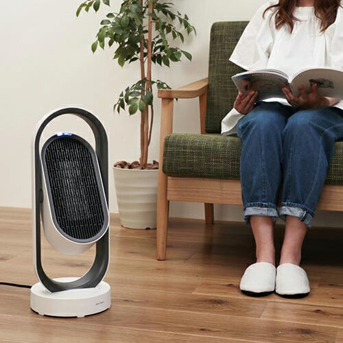 plus+more 3D セラミックヒーター ファン リモコン付 MO-WA003-WH