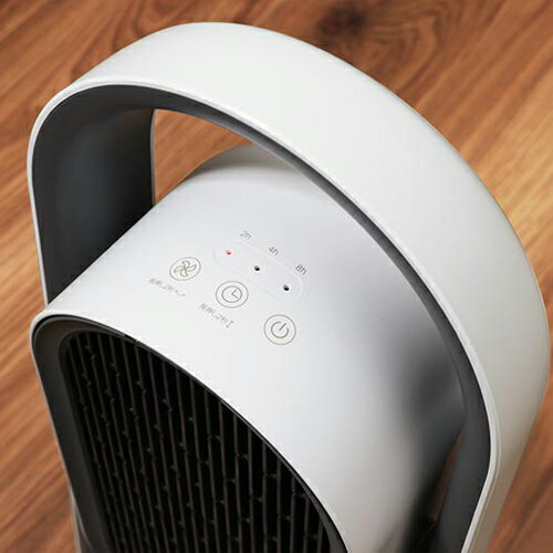 plus+more 3D セラミックヒーター ファン リモコン付 MO-WA003-WH