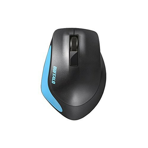 iBUFFALO 無線 BlueLED 3ボタン プレミアムフィットマウス BSMBW305MBL