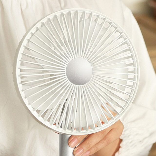 PRISMATE コードレスミニリビングファン モバイルバッテリー機能付 ホワイト PR-F038-WH