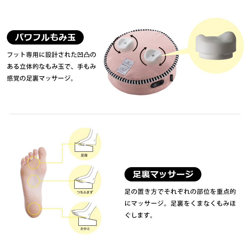 ATEX ルルド マッサージクッションSSフット AX-HXL194PK
