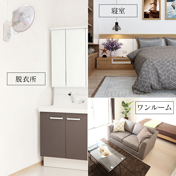 IRIS リモコン式壁掛け扇 WFC-306