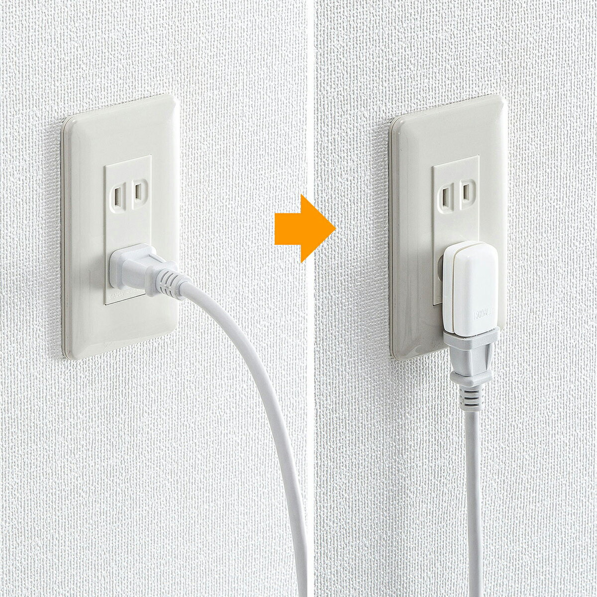 SANWA SUPPLY スペースアダプタ たて型 2個入り TAP-B54