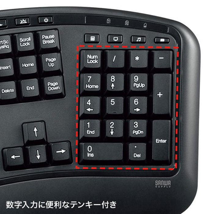 サンワサプライ SKB-ERG6BK　エルゴノミクスキーボード 楽天市場】サンワサプライ サンワサプライ エルゴノミクスキーボード