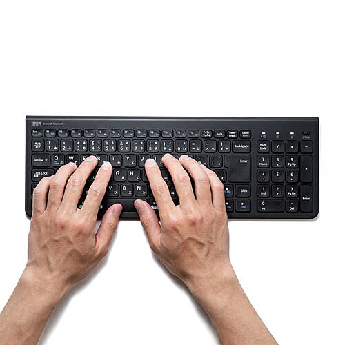 サンワサプライ Bluetoothスリムキーボード SKB-BT31BK