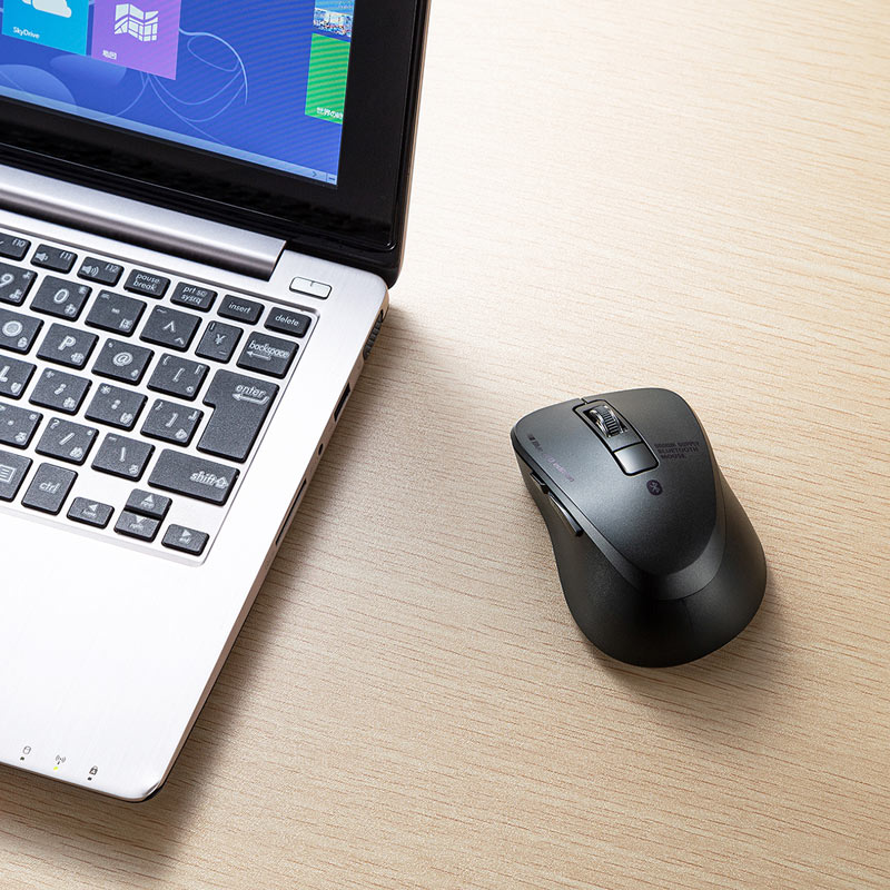 SANWA SUPPLY 静音Bluetooth 5.0 ブルーLEDマウス MA-BTBL155BK