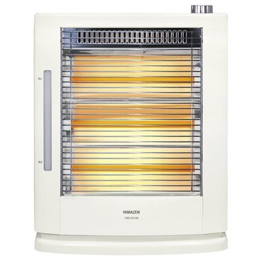 EBC-WK121E2 電気ストーブ　ヤマゼン　ほぼ未使用　24年製 YAMAZEN 電気ストーブ ツインヒートプラスネオ EBC-WK121E2-W