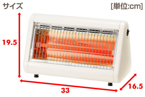 YAMAZEN 電気ストーブ DS-F041(W)